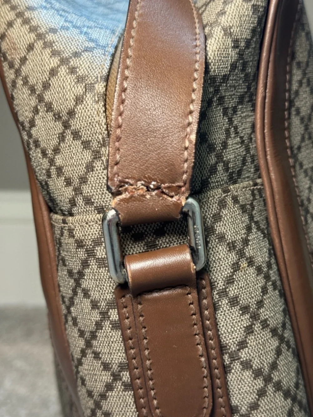 GUCCI Diamante Coated Canvas Messenger Bag - Picture 10 of 16